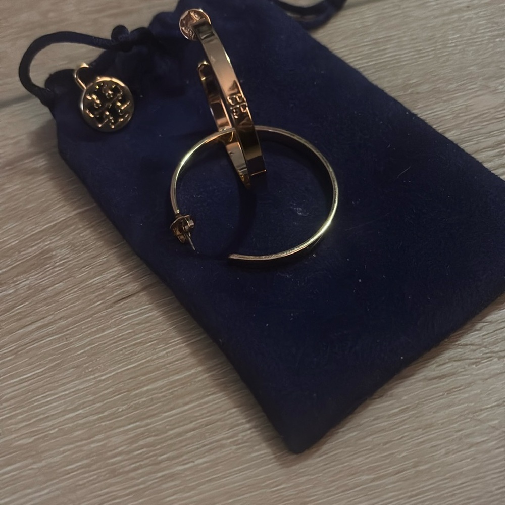 Tory Burch Gold Hoop Earrings
